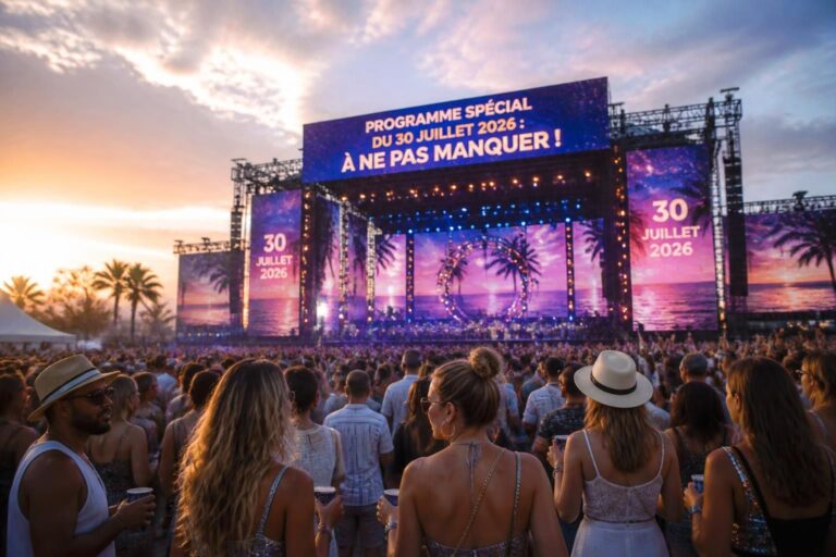 découvrez le programme spécial du 30 juillet 2026 : un événement unique à ne pas manquer, avec des activités passionnantes et des moments mémorables pour tous.