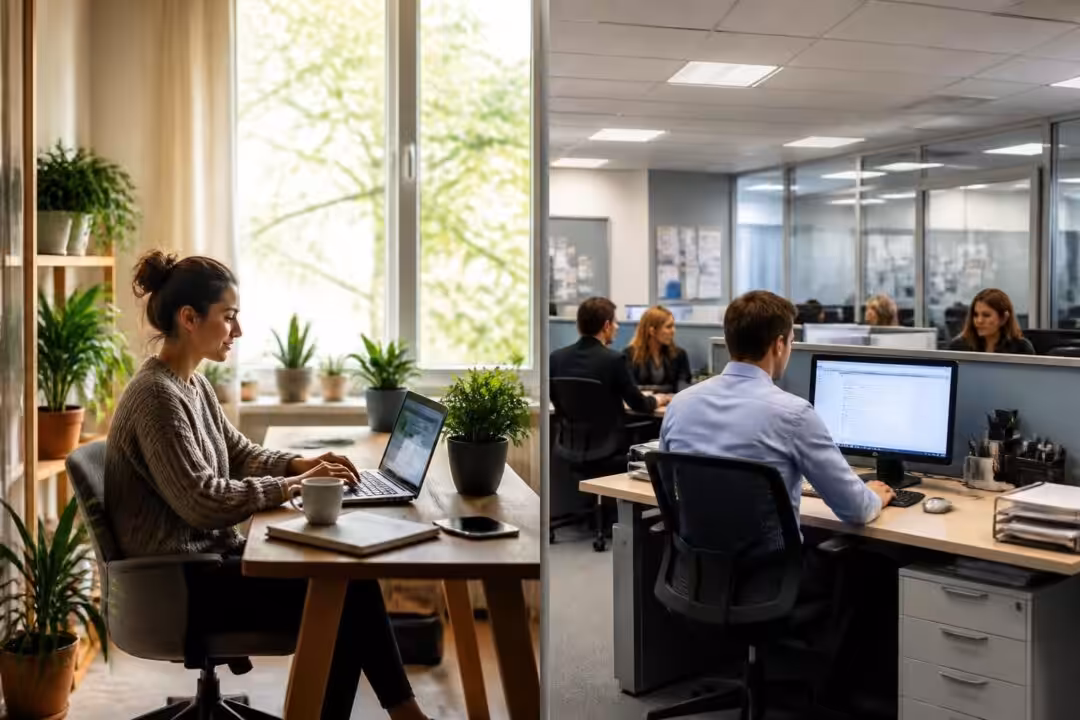 découvrez les avantages et inconvénients du télétravail et du travail au bureau pour choisir le mode de travail qui vous convient le mieux.